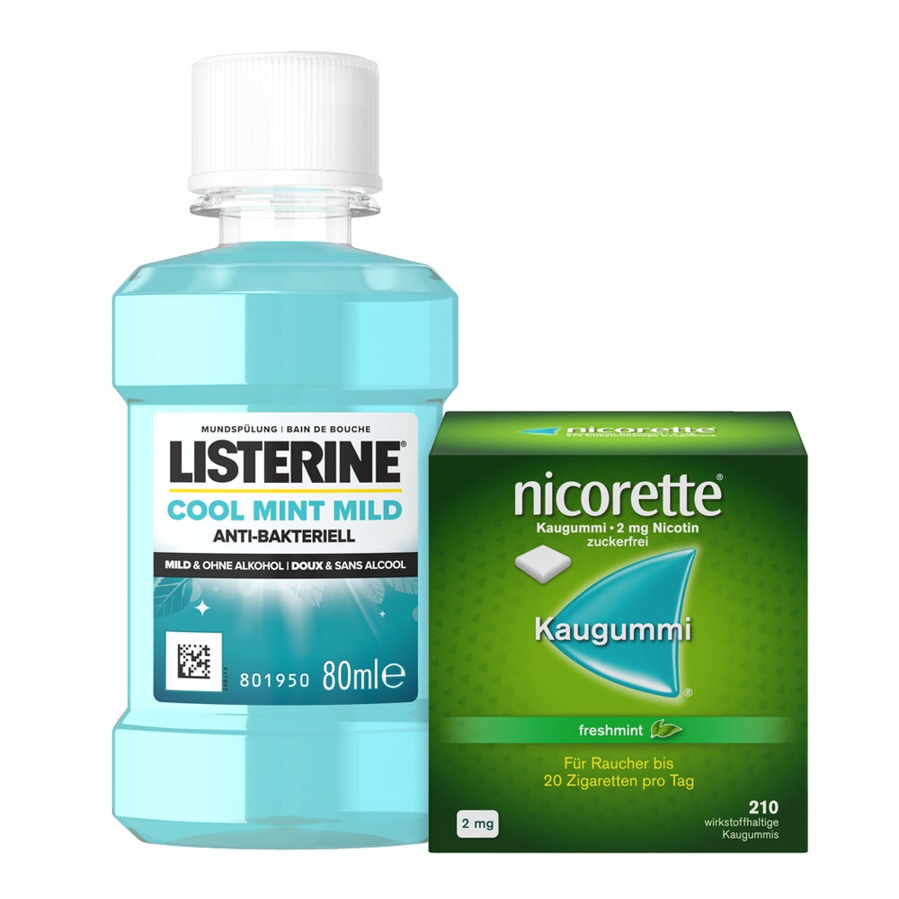 NICORETTE Freshmint & Listerine 1 Set