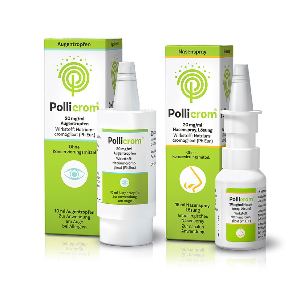 Pollicrom-Set Augentropfen + Nasenspray 1 Set