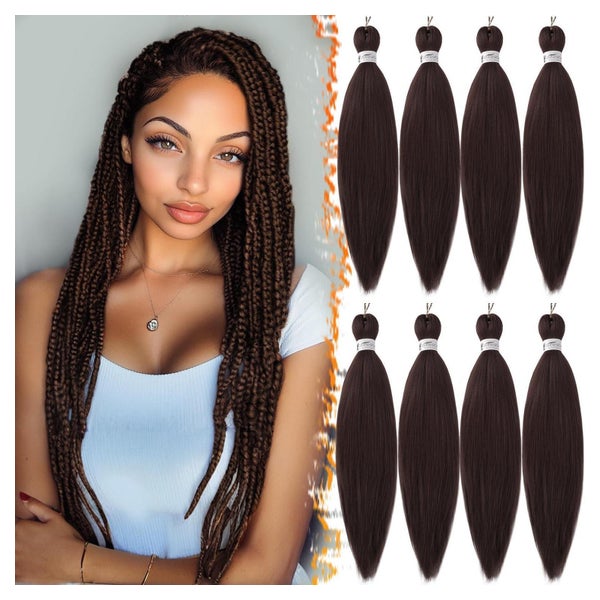 Braiding Extensions Box Braids Crochet 33# Dunkel Kastanien 1 St