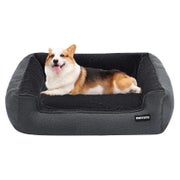 Hundebett Hundesofa Hundekissen L 90 x B 75 x H 25 cm Dunkel 1 St