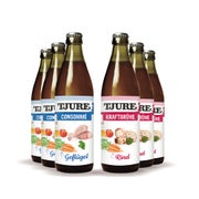 TJURE - Kraftbrühe Rind & Geflügel - 6er Pack | Ennergie und Kraft für Katze und Hund 1920,00 ml