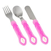 Kinder Besteckset 3-teilig bestehend aus Messer, Gabel und Löffel aus rostfreiem Edelstahl 1 St