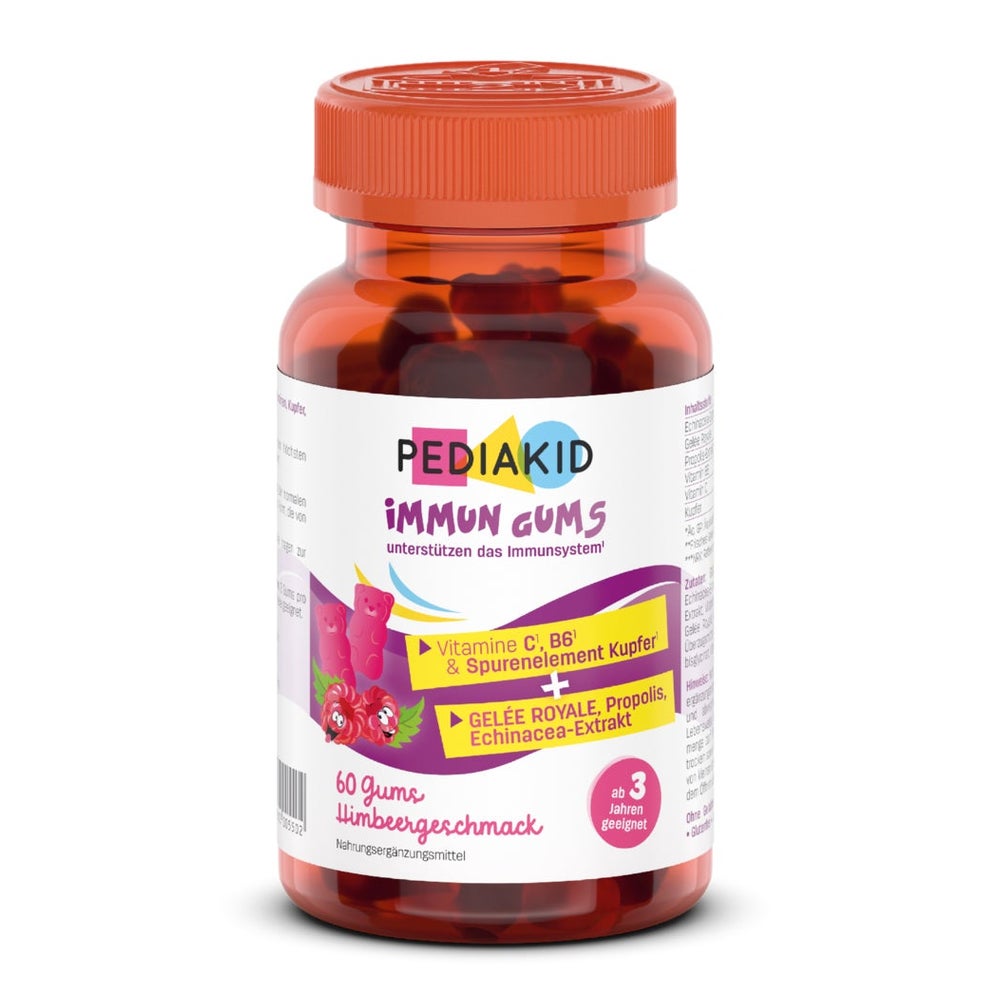 Pediakid Immun Gums Himbeergeschmack 60 St
