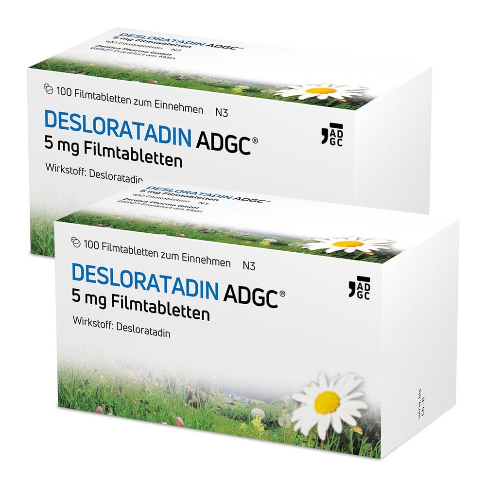 DESLORATADIN ADGC® 5 mg Doppelpack 2X100 St
