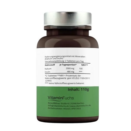 Kaliu Tabletten hochdosiert - 450 g (45%*) je Tablette, ideal für Kaliu Tabletten hochdosiert - 450 g (45%*) je Tablette, ideal für