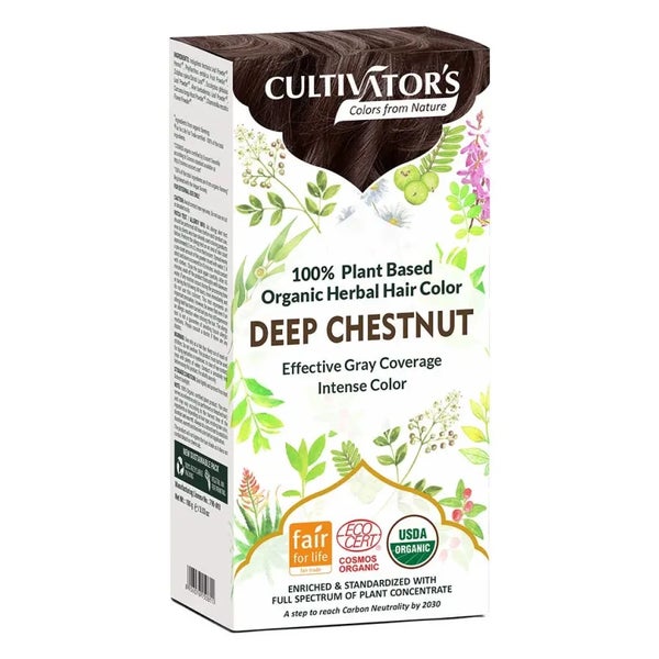 CULTIVATOR'S - Natürliche Pflanzenhaarfarbe Kastanie tief 100 g