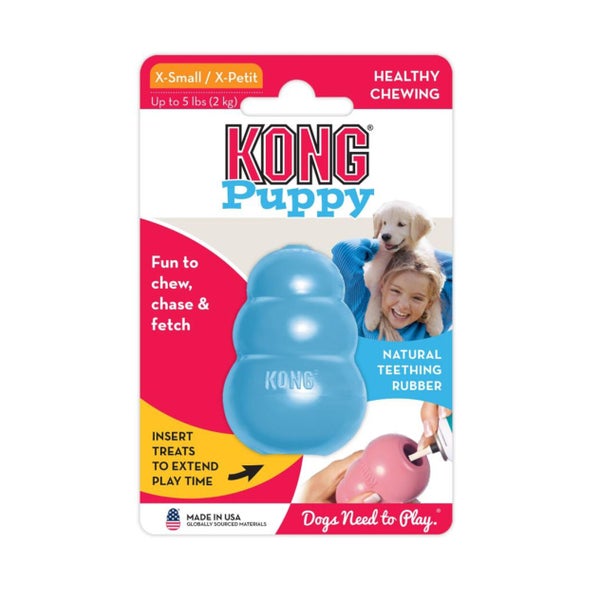 KONG Welpenspielzeug Puppy XS - natürliches Kauspielzeug für kleine Hunde 1 St