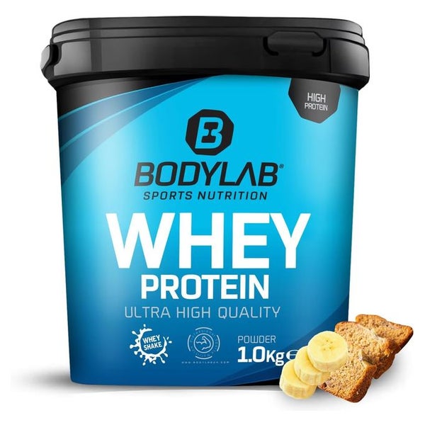 Bodylab24 Whey Protein Pulver, Bananenbrot 1000 g