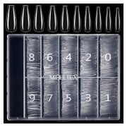 Nageltips 500 Acryl Ballerina Coffin Vollabdeckung Damen Tra 1 St