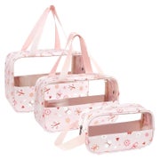 Kosmetiktasche Transparent PVC 3 Stück Wasserdicht Damen Bed 1 St