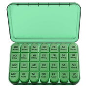Tablettenbox 7 Tage Klein Pillendose Große Fächer Medikament 1 St