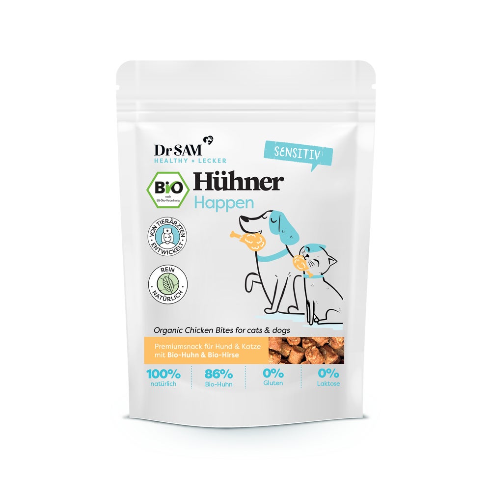 Dr. SAM Bio Hühner Happen - Snacks für deinen Hund 150 g