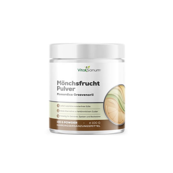 VitaSanum® Mönchsfrucht Pulver – Momordica grosvenorii – 100  St