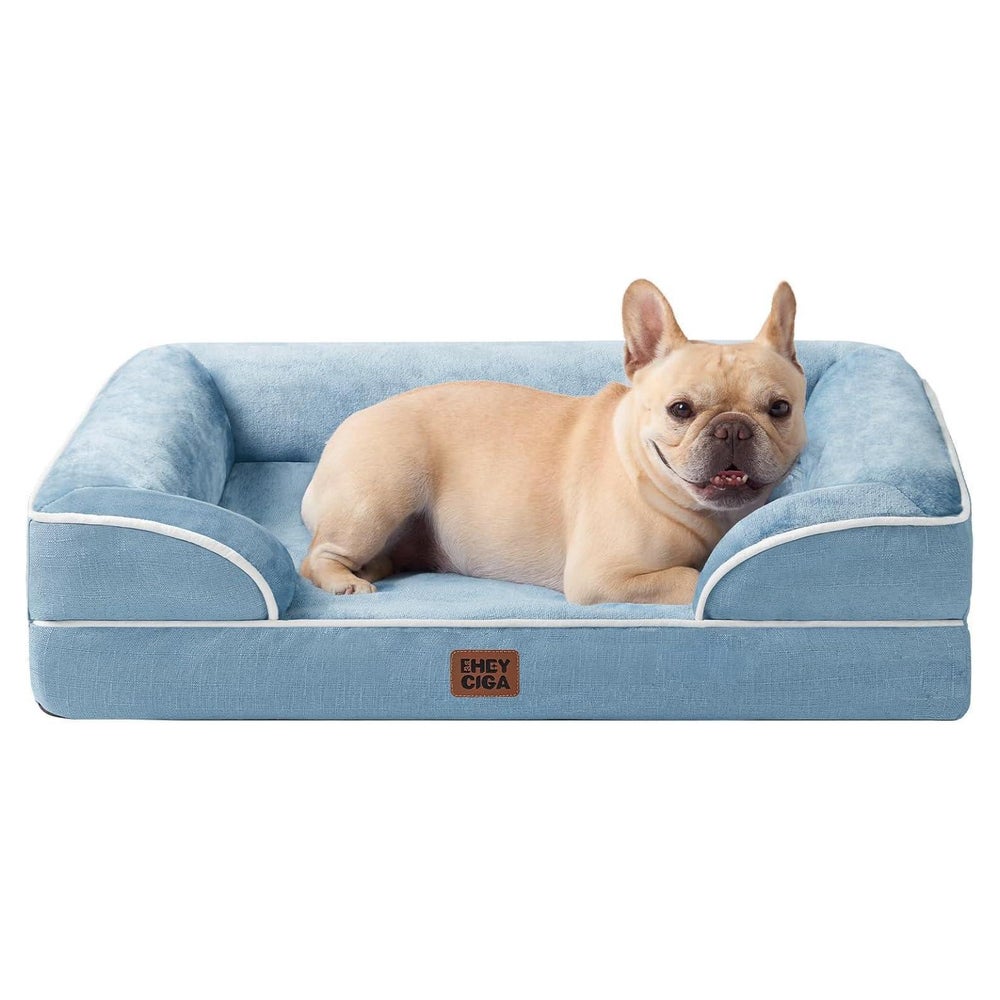 Hundebett orthopädisch Memoryfoam L 76 x B 51 x H 17 cm Hell 1 St