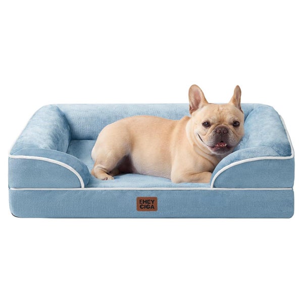 Hundebett orthopädisch Memoryfoam L 76 x B 51 x H 17 cm Hell 1 St