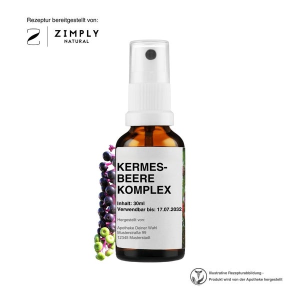 Zimply Natural KERMESBEERE KOMPLEX - Pflanzbasierte Rezeptur 30 ml