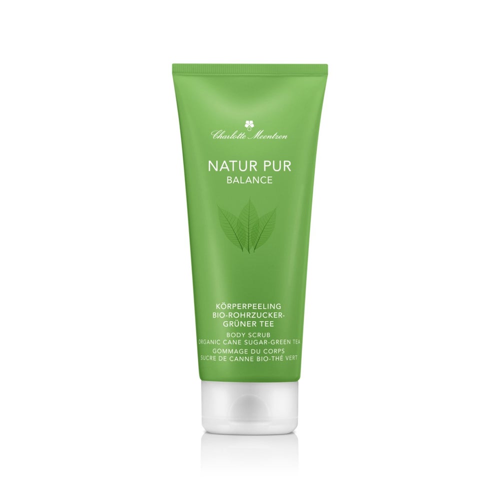 Charlotte Meentzen -Körperpeeling Bio-Rohrzucker - Grüner Tee,  - Natur Pur BALANCE 200 ml
