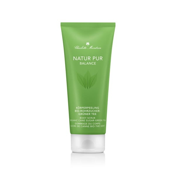 Charlotte Meentzen -Körperpeeling Bio-Rohrzucker - Grüner Tee,  - Natur Pur BALANCE 200 ml