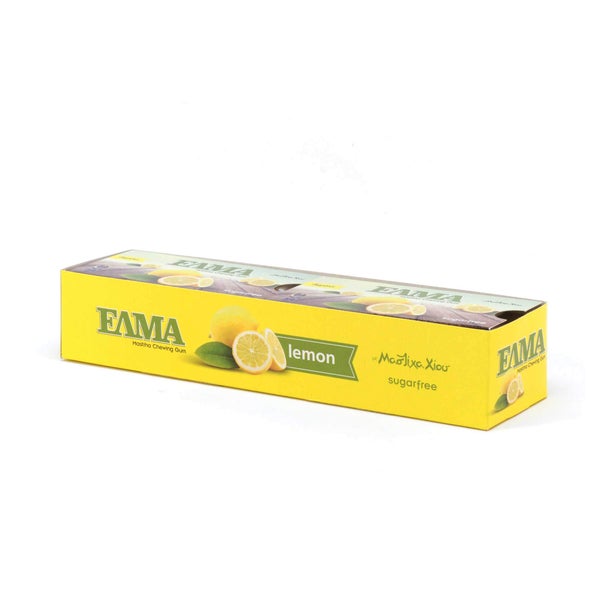 ELMA Zitrone Mastix-Kaugummi zuckerfrei Box (10 x 10) 100 St