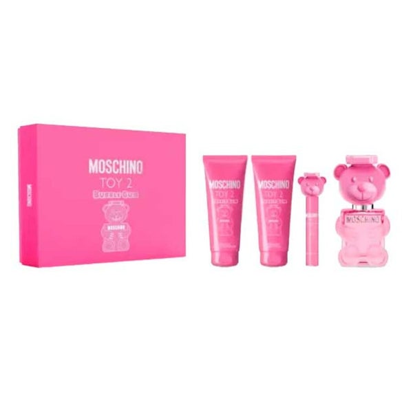 Moschino Toy 2 Bubble Gum Eau De Toilette Spray 100ml Set 4 Artikel 0,004 l