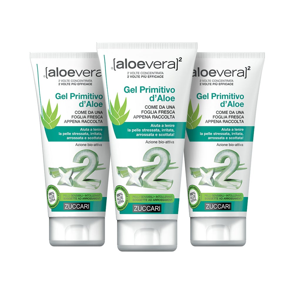 ZUCCARI [aloevera]2 Erfrischendes Aloe Vera Gel 3x150 ml