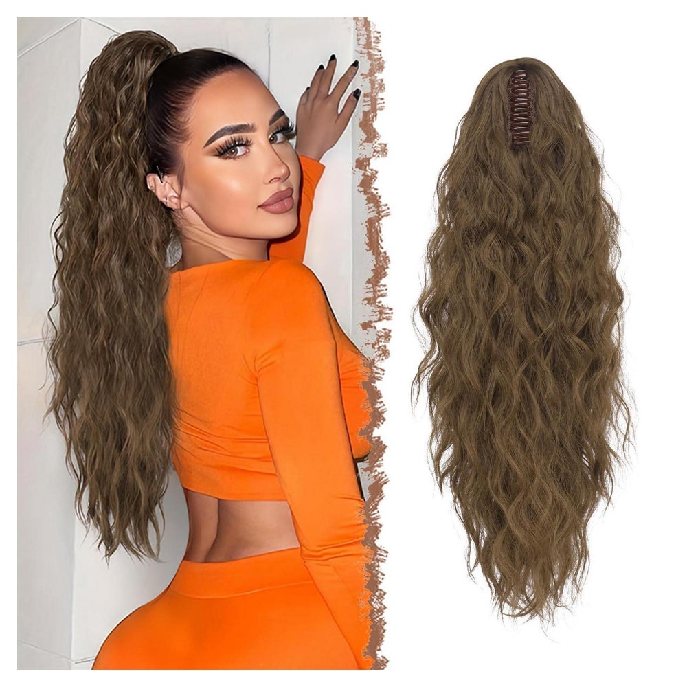 Pferdeschwanz Haarextension Haarteil Synthetik 8 10# Moosbra 1 St