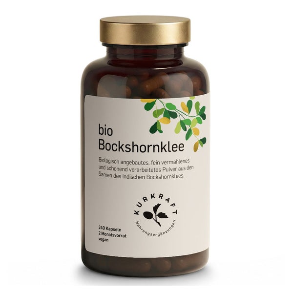 Kurkraft Bio Bockshornklee Kapseln aktiviert vegan 650 mg 240 St
