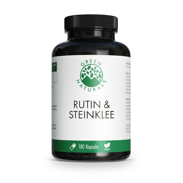 GREEN NATURALS Rutin & Steinklee 500 mg vegan 180 St