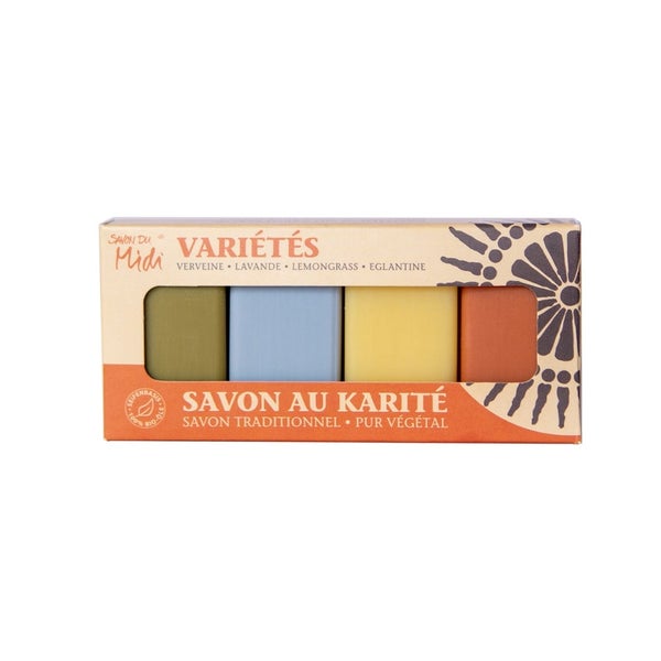 Savon du Midi - 4 Gästeseifen Variétés 80 g