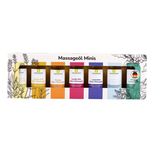 GREENDOOR Massageöl Sortiment als Minis 175 ml