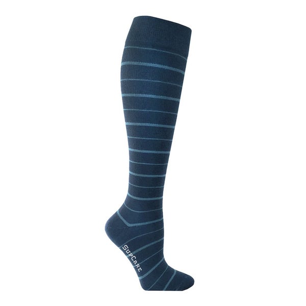 SupCare Stützstrümpfe Bambus blau gestreift Gr. 37-39 2 St