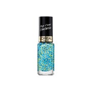 L'ORÉAL PARiS Nagelüberlack Le Vernis Top Coat Oulala Blue Confettis 928, 5 ml 0,005 l