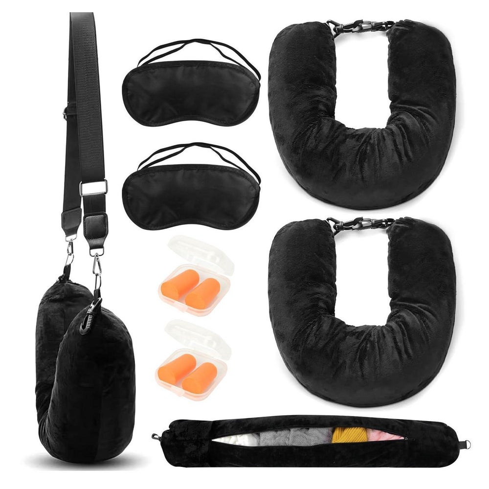 Befüllbares Nackenkissen 2pcs U-förmig mit Eye 1 St