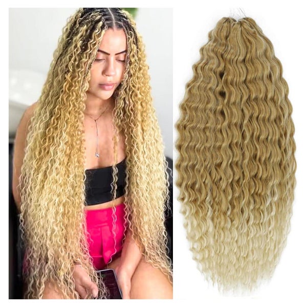 Crochet Hair Butterfly Locs Water Wave Twist 22 Zoll T16A 61 1 St