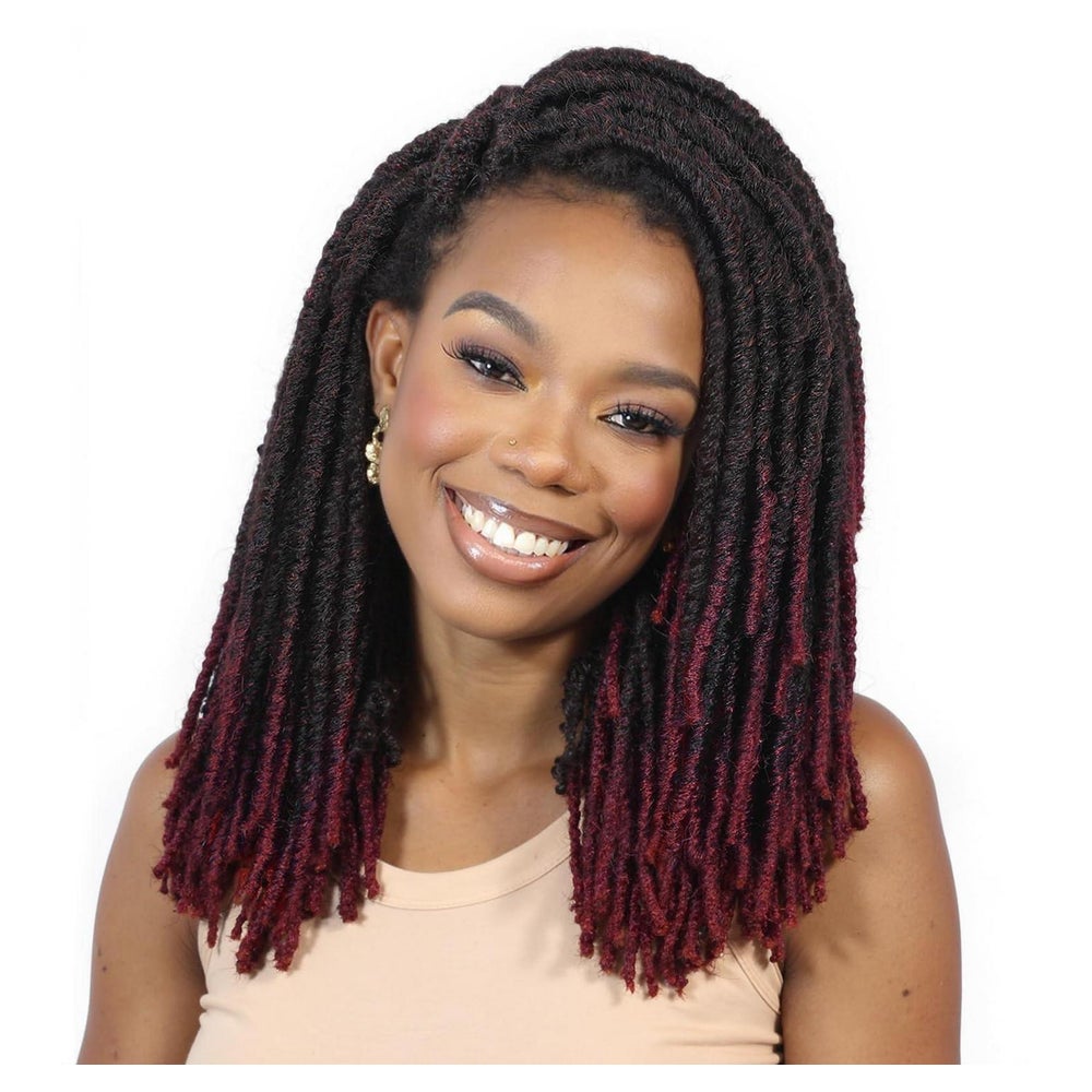 Perücke Dreadlock Faux Locs Full Lace 35 cm Geflochten Ombre 1 St