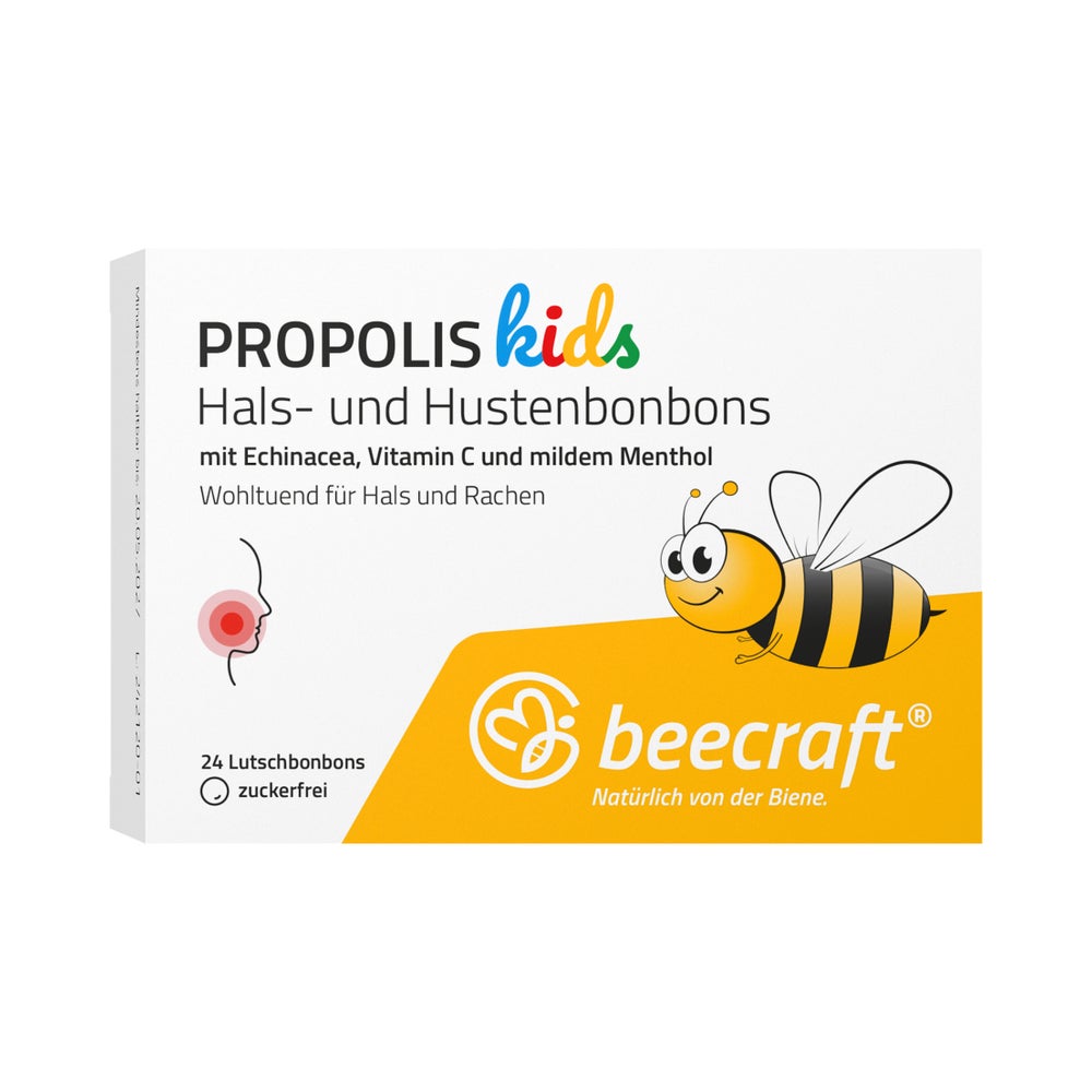 Beecraft Kids Propolis Hals- Und Hustenbonbons 24 St