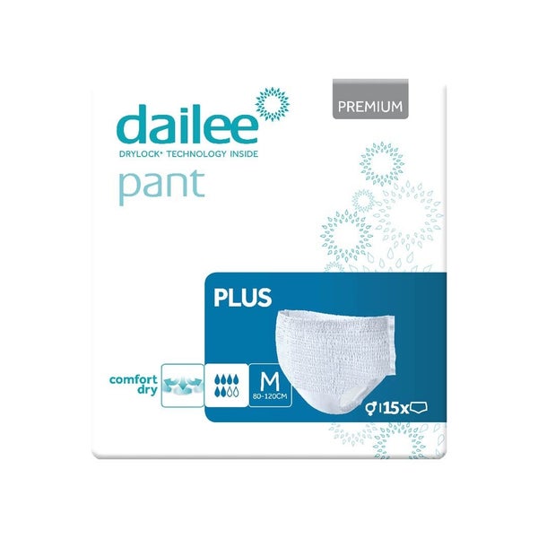 Dailee Inkontinenz Pants Plus M, Windeln für Erwachsene 15 St