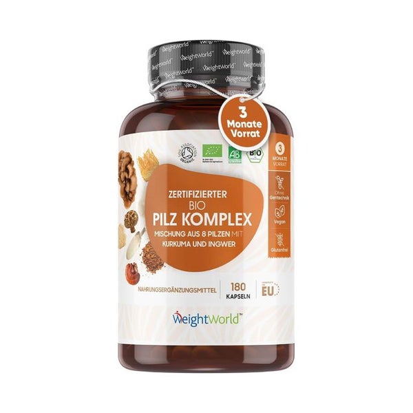 WeightWorld BIO Pilz Komplex mit 8 Pilzsorten 180 St