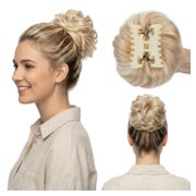 Haarteil Messy Bun Echthaar #12 613 Golden Brown Gebleichtes 1 St