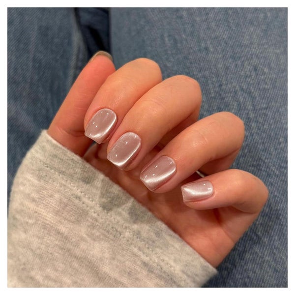 Press On Nägel 30 Stück Glitzer Nude Kurz Eckig Schwarz Neon 1 St
