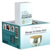 Nuru-Gel Set: Schale + 10x5g veganes Pulver (1 Stück) 1 St