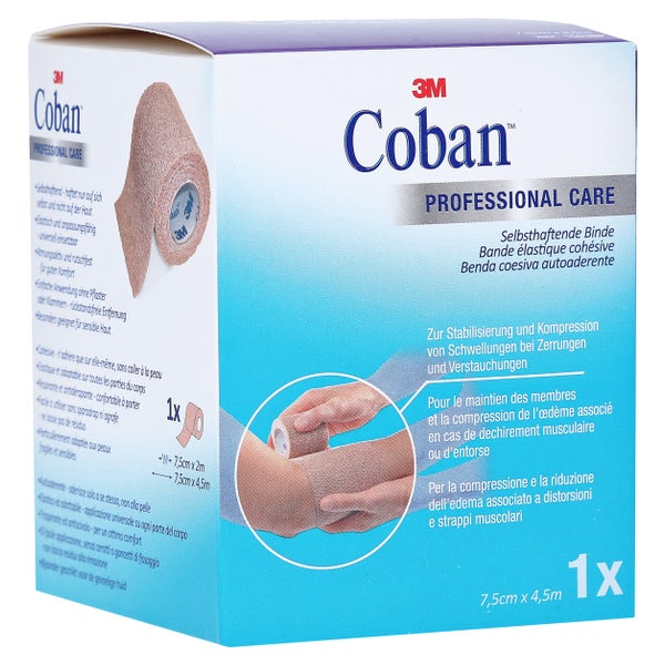 Coban Binde Selbsthaft.7,5 cmx4,5 m haut 1 St