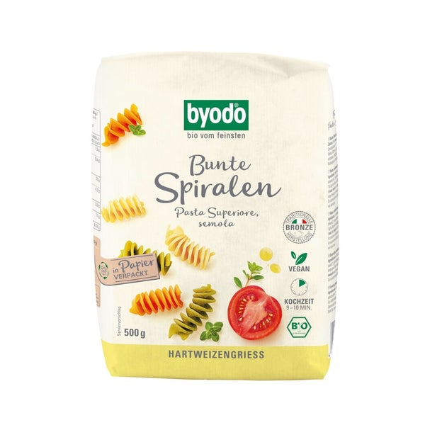 BYODO Bunte Spiralen semola 500 g