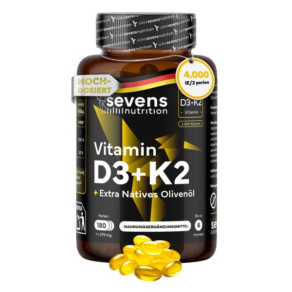 Sevens Nutrition Vitamin D3 K2 180 St