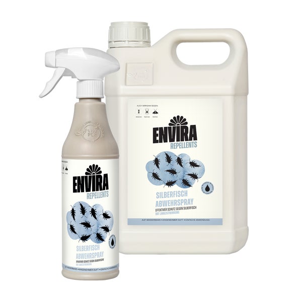 Envira Silberfisch Abwehrspray mit Nachfüllpack