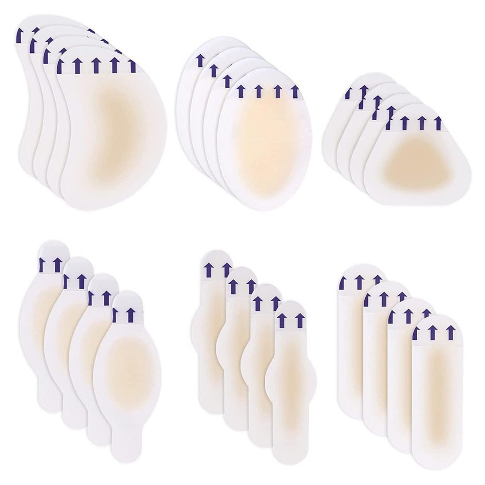 Blasenpflaster 24 Stück Hydrokolloid Gel Fersenkissen für Fu 1 St