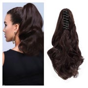 Ponytail Extensions Zopf 30 cm 110g Dunkelbraun&Dunkles Kast 1 St