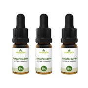 Cannalin - 3x Schlaftopfen mit CBN und Melatonin - 5% 3x10 ml