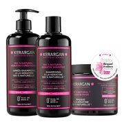 Kerargan - Trio Shampoo, Spülung & Maske mit Keratin 1500 ml