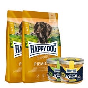 Happy Dog Sensible Piemonte + Happy Dog Snack Drinks 21 kg